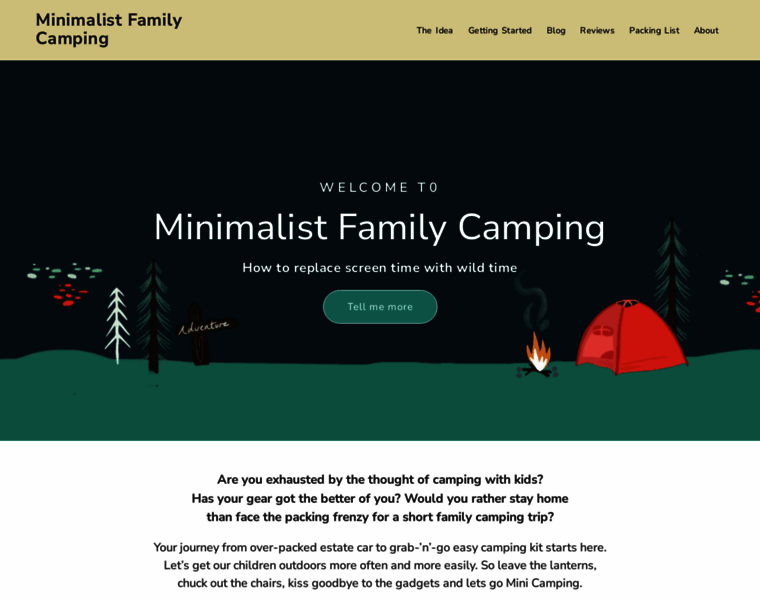 Minimalistfamilycamping.com thumbnail