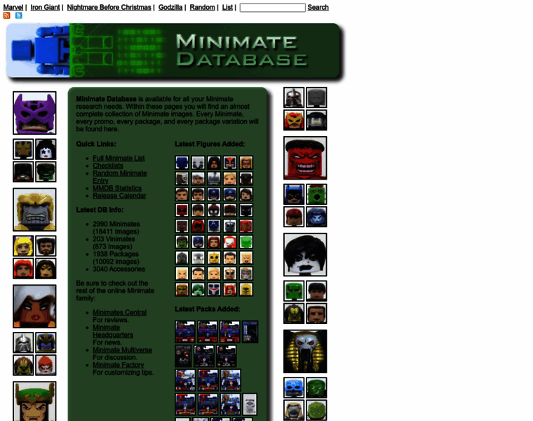 Minimatesdatabase.com thumbnail
