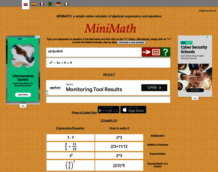 Minimath.net thumbnail