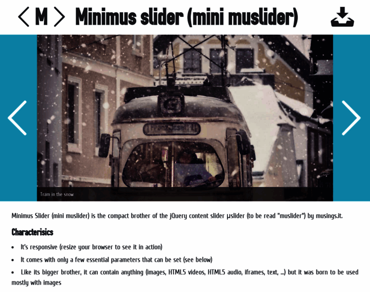 Minimuslider.musings.it thumbnail
