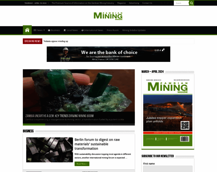 Miningnewszambia.com thumbnail
