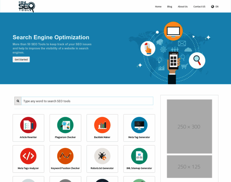 Miniseotools.com thumbnail