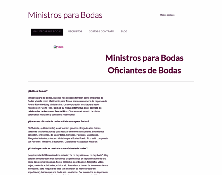 Ministrosparabodas.com thumbnail