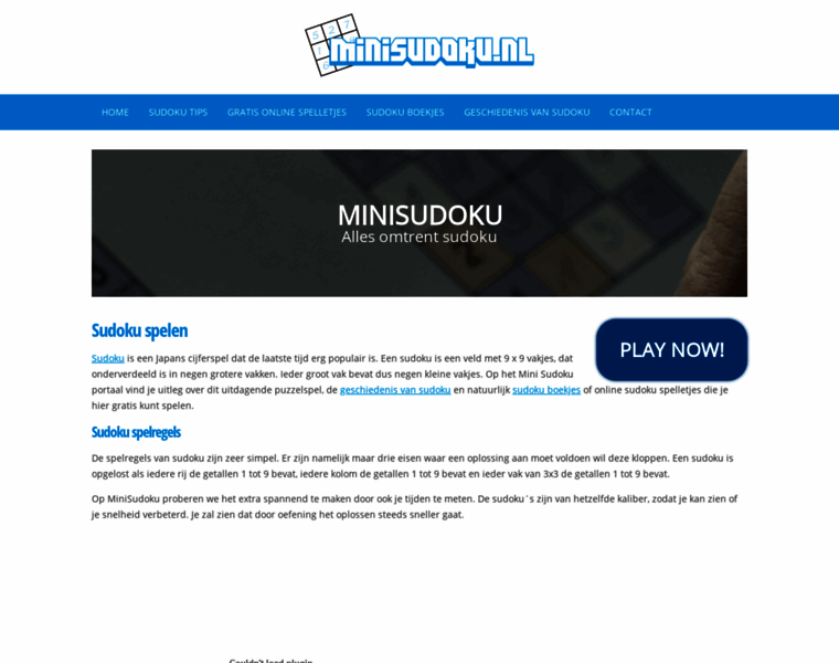 Minisudoku.nl thumbnail