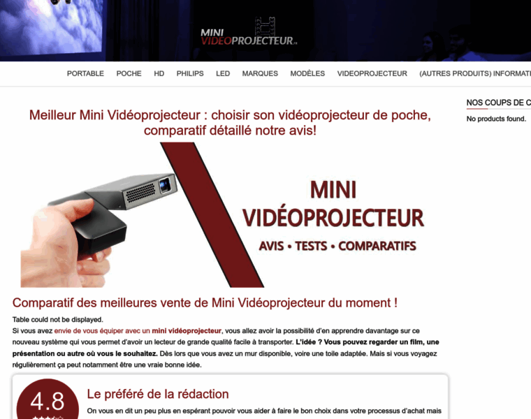 Minivideoprojecteur.fr thumbnail