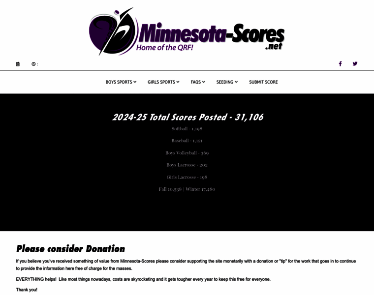 Minnesota-scores.net thumbnail Minnesota-scores.net thumbnail