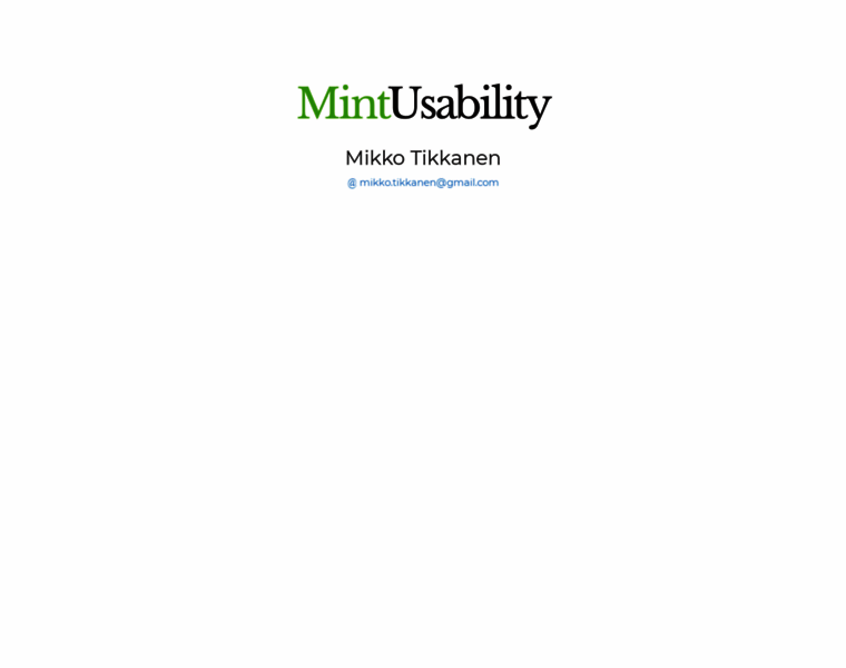 Mintusability.com thumbnail