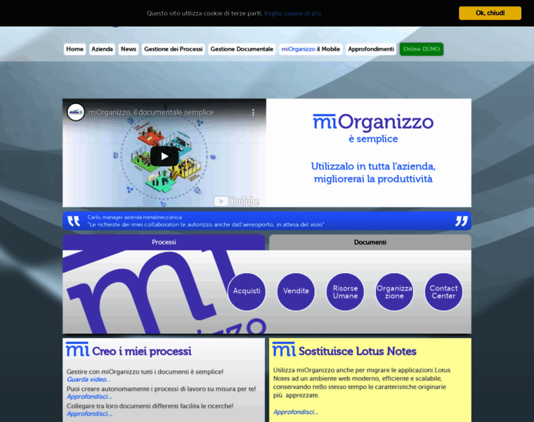 Miorganizzo.com thumbnail