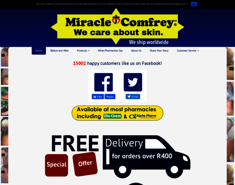 Miraclecomfrey.com thumbnail