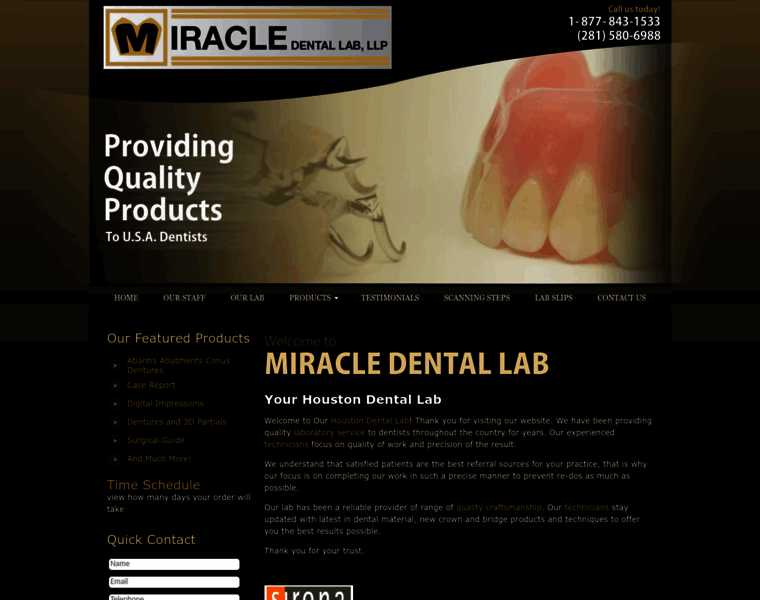 Miracledentallab.com thumbnail