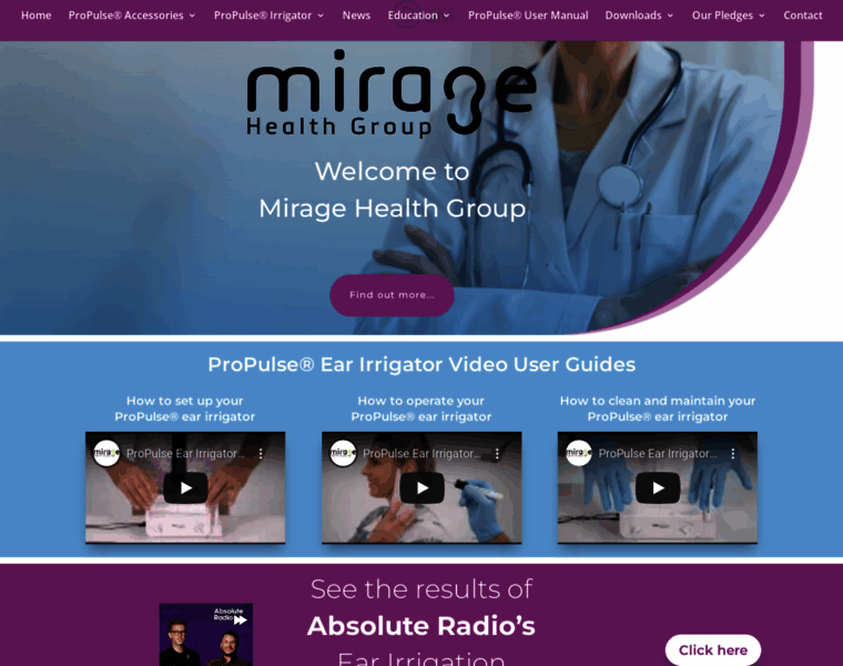 Miragehealthgroup.com thumbnail