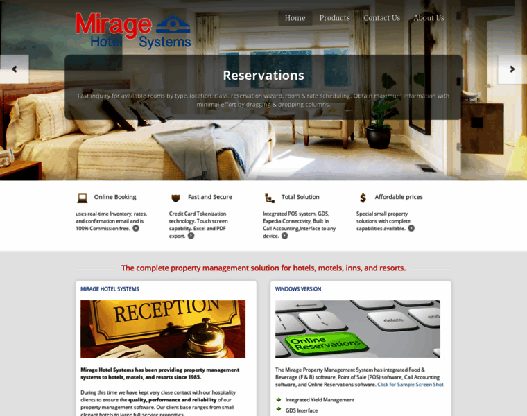 Miragehotelsystems.com thumbnail