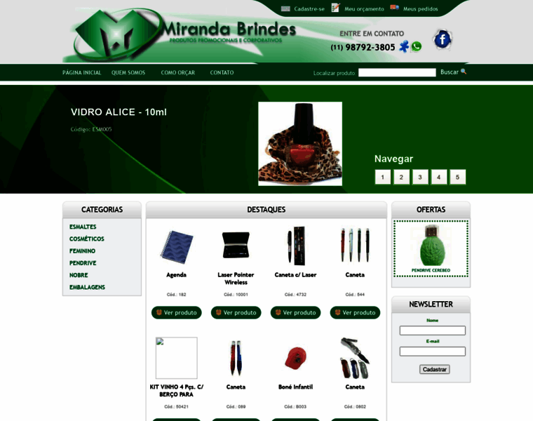 Mirandabrindes.com.br thumbnail