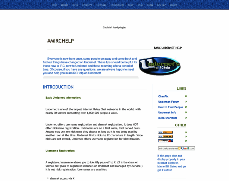 Mirchelp-undernet.org thumbnail