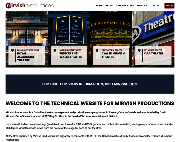 Mirvishproductions.com thumbnail