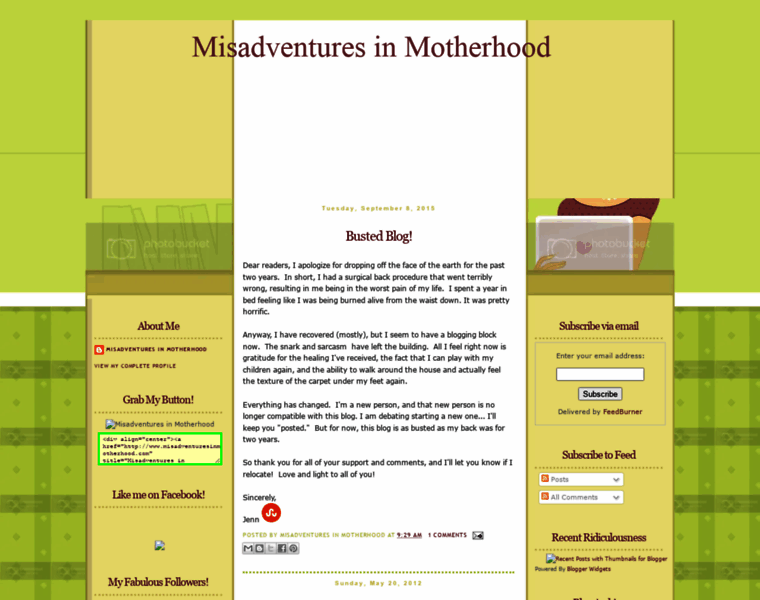 Misadventuresinmotherhood.com thumbnail