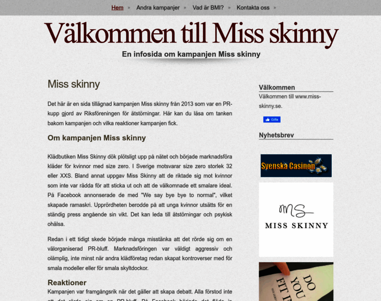 Miss-skinny.se thumbnail