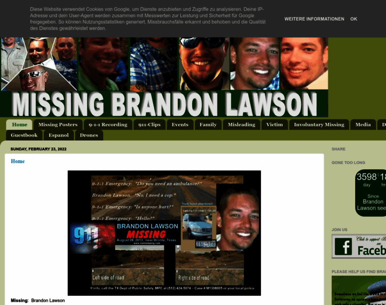 Missingbrandonlawson.com thumbnail