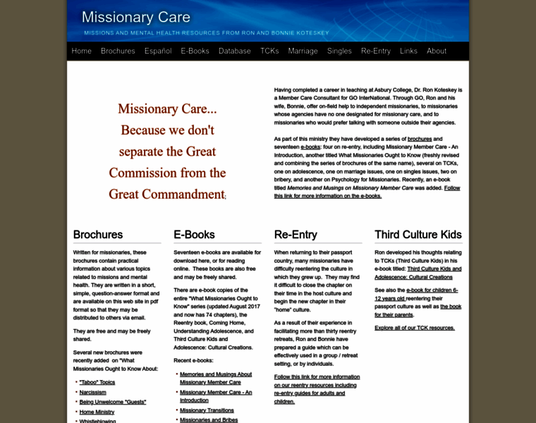 Missionarycare.com thumbnail