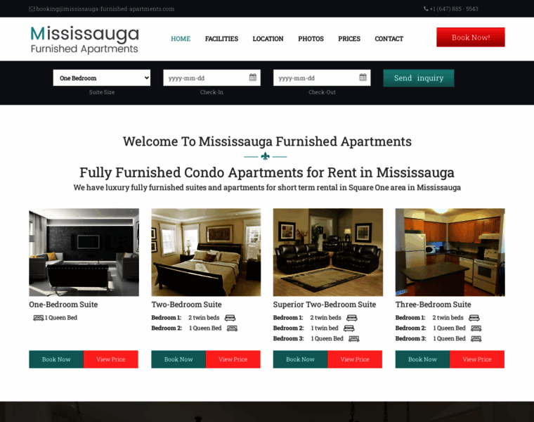 Mississauga-furnished-apartments.com thumbnail