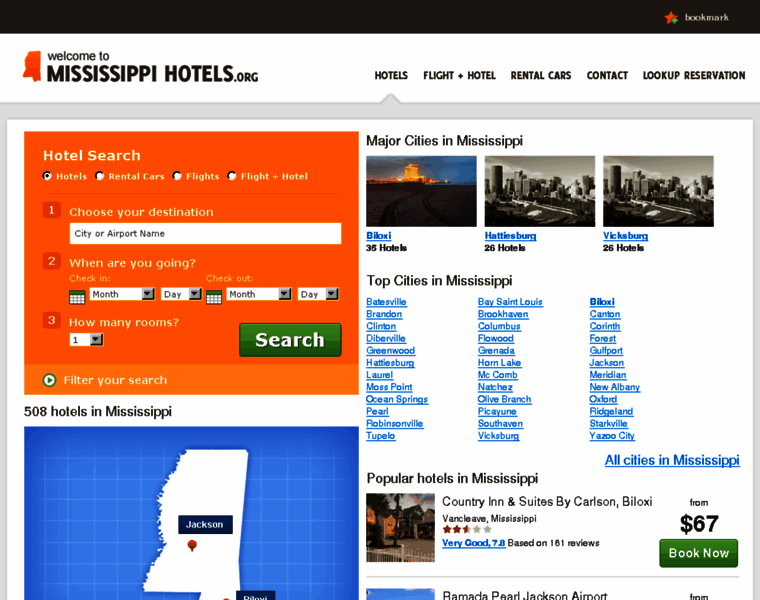 Mississippi-hotels.org thumbnail