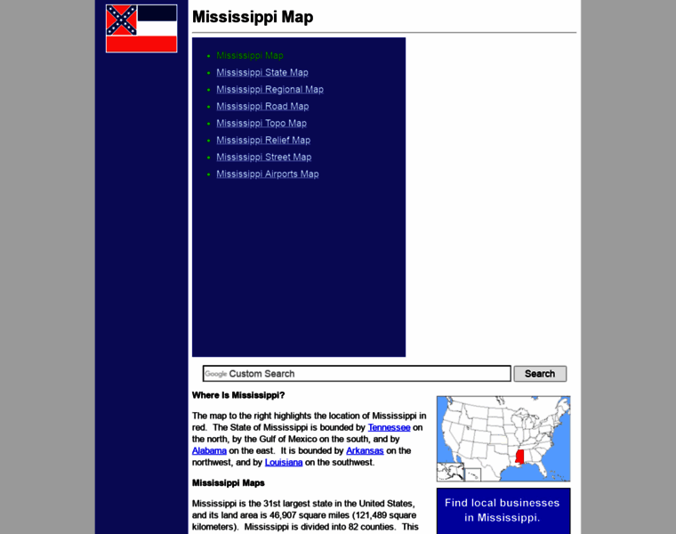 Mississippi-map.org thumbnail