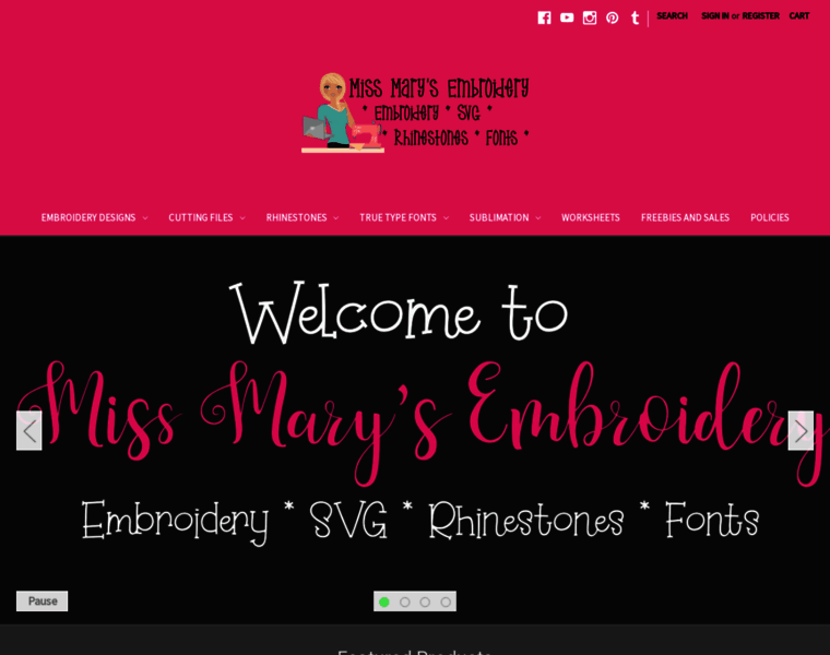 Missmarysembroidery.com thumbnail