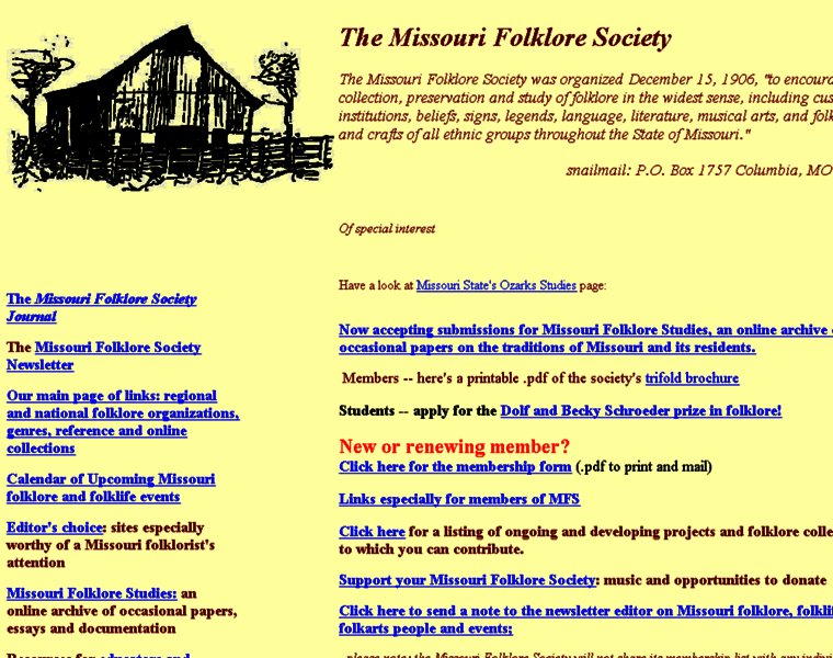 Missourifolkloresociety.truman.edu thumbnail