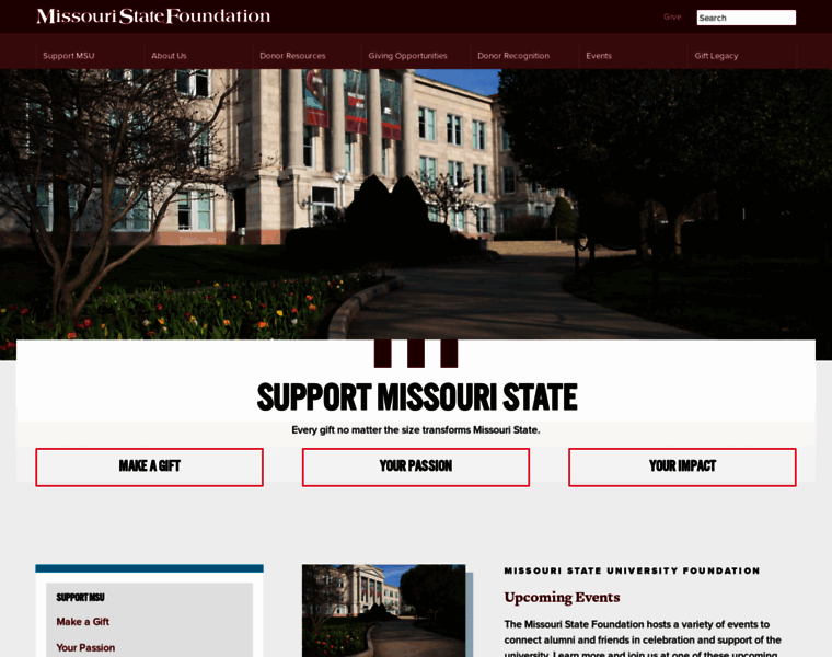 Missouristatefoundation.org thumbnail