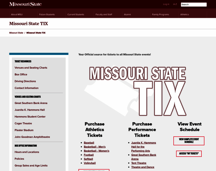 Missouristatetix.com thumbnail