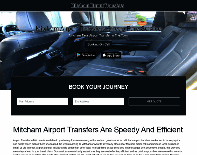 Mitchamairporttransfer.co.uk thumbnail