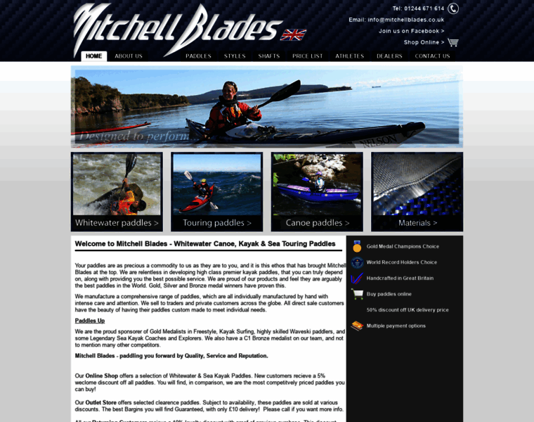 Mitchellblades.co.uk thumbnail