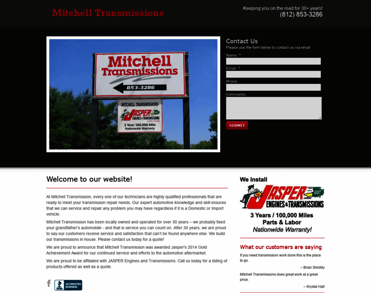 Mitchelltransmission.com thumbnail