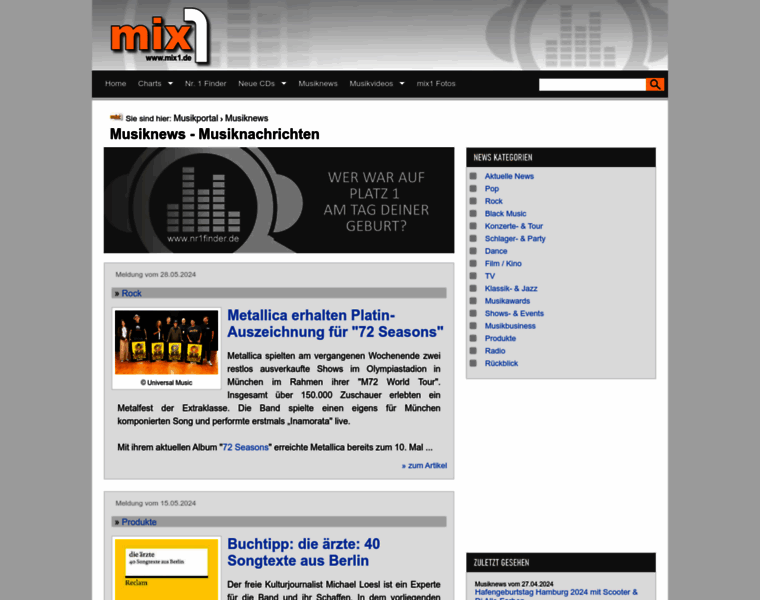 Mix1-news.de thumbnail