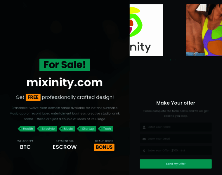 Mixinity.com thumbnail