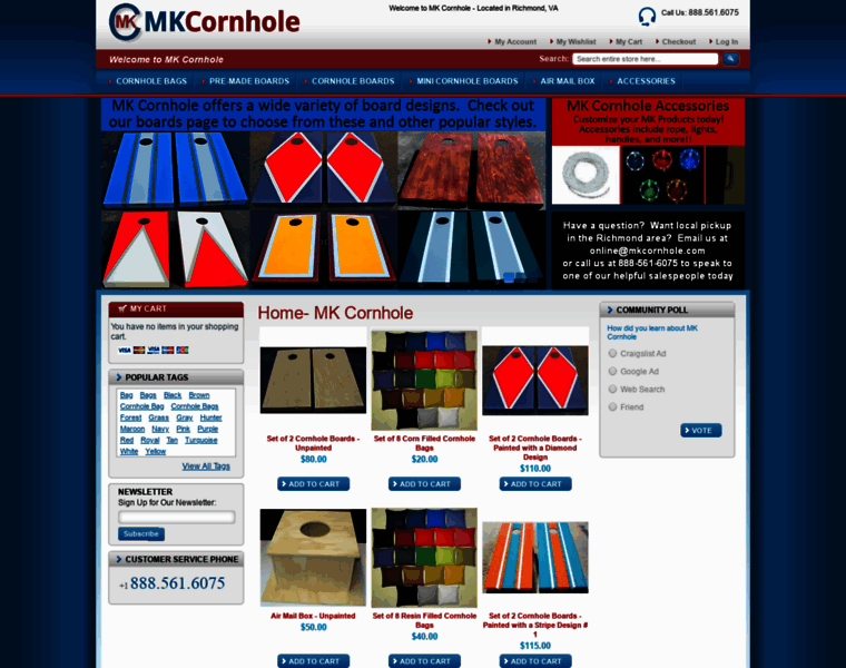 Mkcornhole.com thumbnail