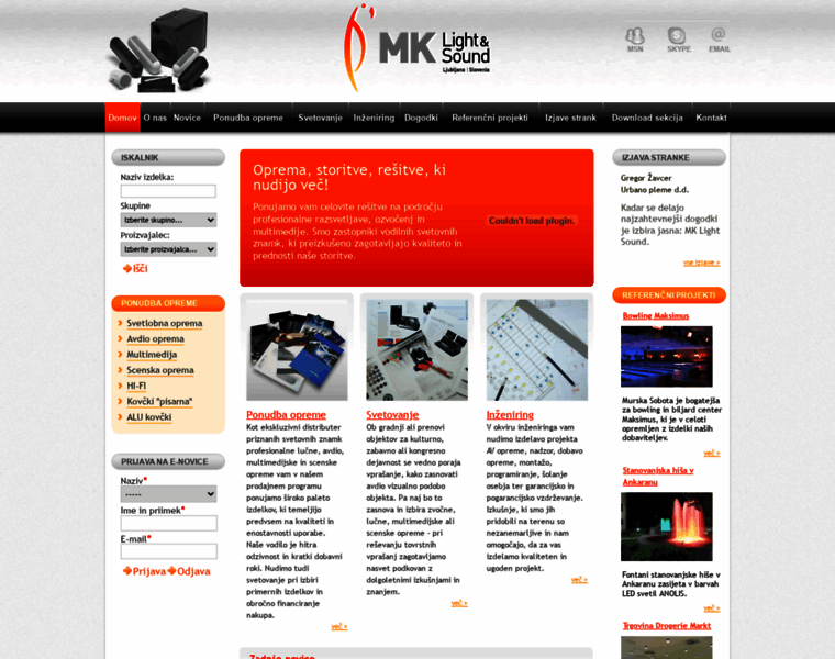 Mklight-sound.si thumbnail