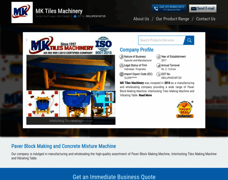 Mktilesmachinery.in thumbnail