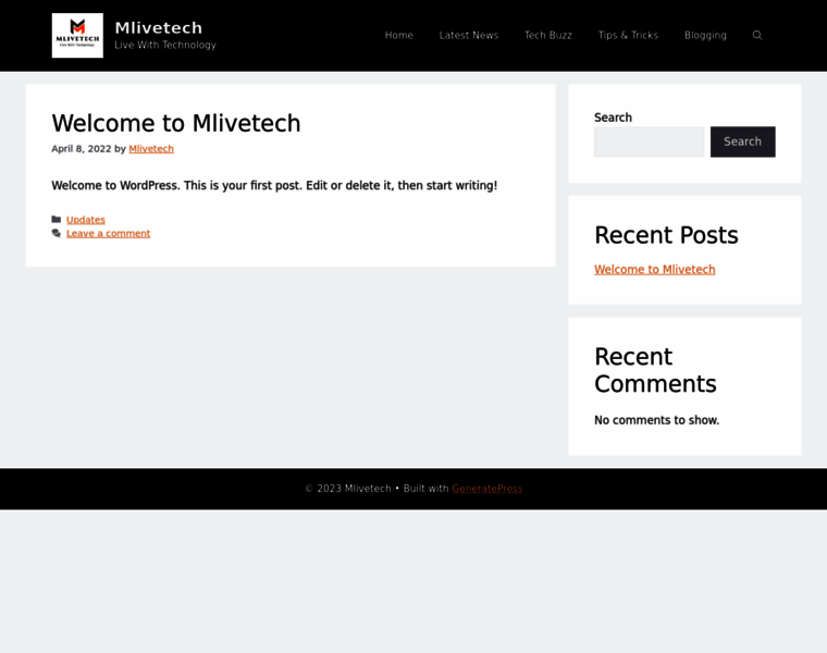 Mlivetech.com thumbnail