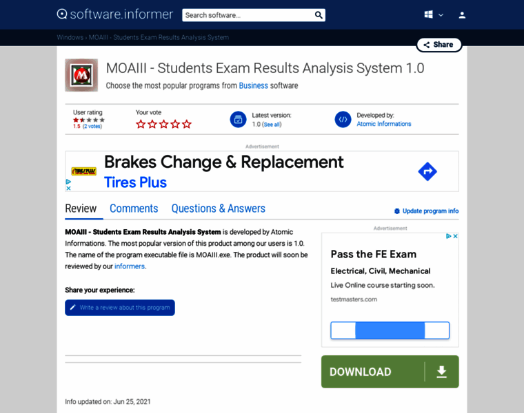 Moaiii-students-exam-results-analysis-sy.software.informer.com thumbnail