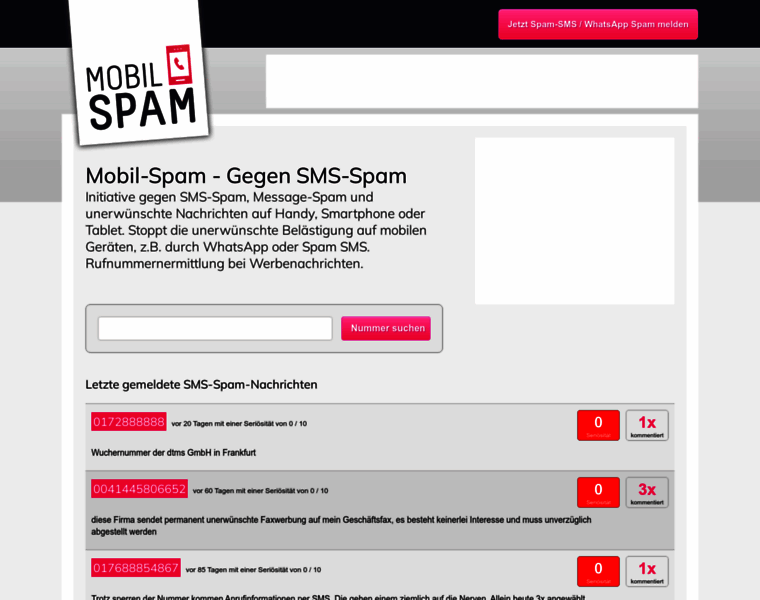 Mobil-spam.de thumbnail