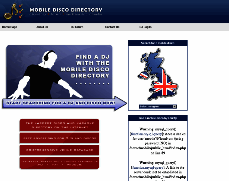 Mobilediscodirectory.co.uk thumbnail