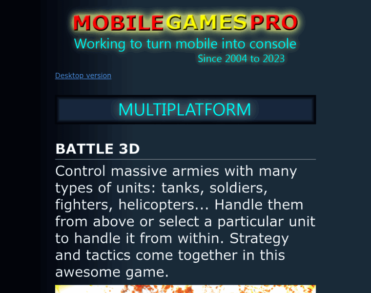 Mobilegamespro.com thumbnail