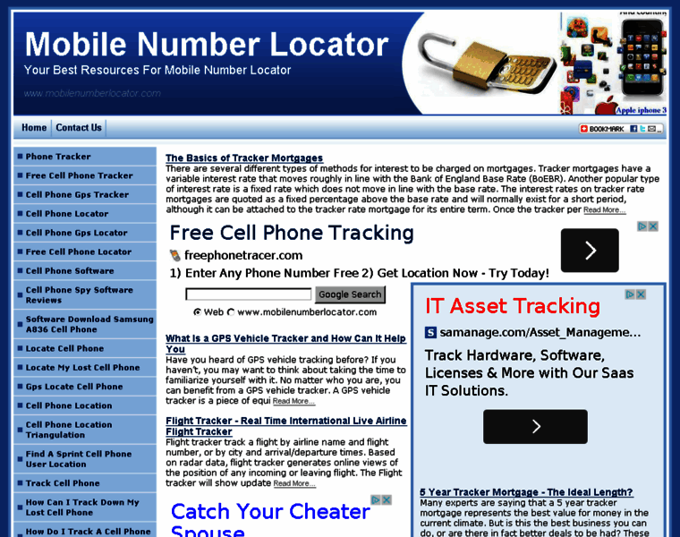 Mobilenumberlocator.com thumbnail