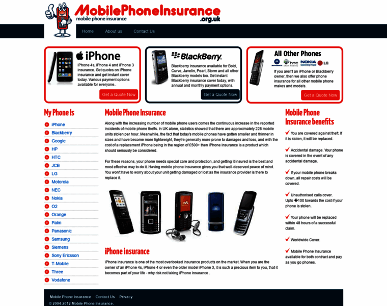 Mobilephoneinsurance.org.uk thumbnail