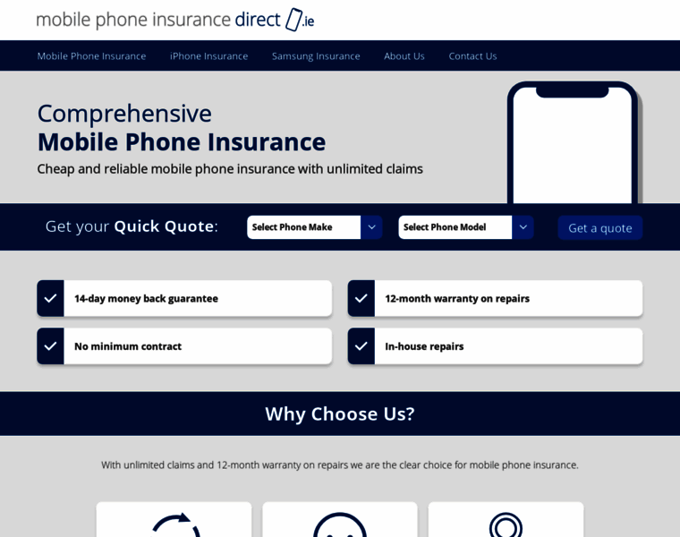 Mobilephoneinsurancedirect.ie thumbnail