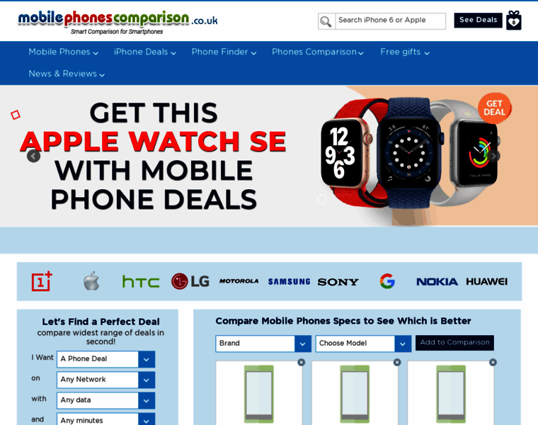 Mobilephonescomparison.co.uk thumbnail