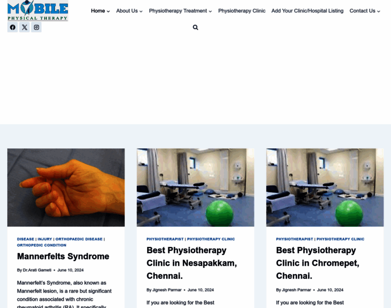 Mobilephysiotherapyclinic.in thumbnail