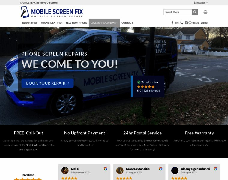 Mobilescreenfix.co.uk thumbnail