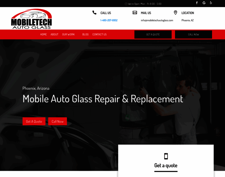 Mobiletechautoglass.com thumbnail